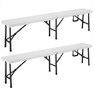 CASARIA® Bierbank, klappbar mit Tragegriff, 2er-Set