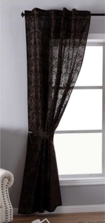 Gardinenbox Vorhang (1 St), verdeckte Schlaufen, blickdicht, Flockfasern, Widseide Optik Barock blickdicht Flockfasern 20200