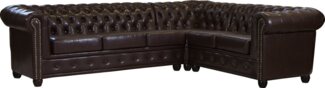 Home affaire Chesterfield-Sofa Rysum L-Form, Chesterfield-Optik, langer Schenkel links oder rechts