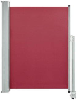 vidaXL Ausziehbare Seitenmarkise 100x300 cm Rot 48342