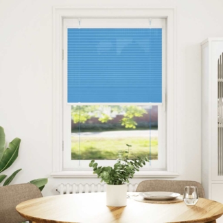 vidaXL Plissee Blau 75x100 cm Stoffbreite 74,4 cm Polyester 4015172