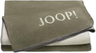 Joop! Wohndecke Kuscheldecke 150x200 cm Melange Doubleface oliv natur 781864