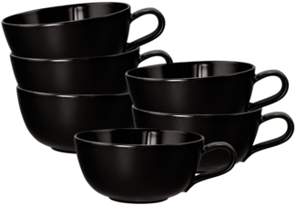 Seltmann Weiden Liberty Velvet Black Teetasse 290 ml 6er Set