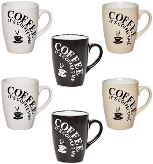 6x Set Tasse Tassen 180 ml Kaffeetasse Espresso Becher Keramik Kaffee Mug Coffee