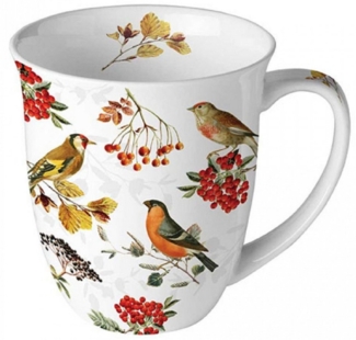 Ambiente Luxury Paper Products Becher Blumen, Pflanzen, Pfingstrosen, Rosen, Mug Tee/Kaffee Tasse, Porzellan, Sommmer/Frühling Motive - Ideal Als Geschenk