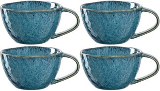Leonardo MATERA Keramiktasse 290 ml blau 4er Set