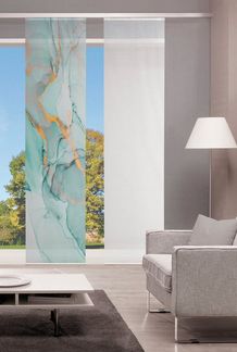 Vision S Schiebegardine MARMOSA (1 St), Paneelwagen, halbtransparent, BAMBUS OPTIK