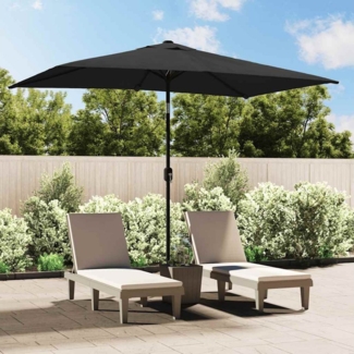 DOTMALL Sonnenschirm Sonnenschirm mit Metall-Mast 300x200 cm Anthrazit