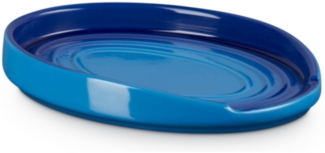 LE CREUSET Schüssel Löffelablage oval azure 16cm, Steingut, (Schüsseln & Schalen)