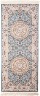 Morgenland Orientteppich - Suzan - läufer - 200 x 100 - Seegrün