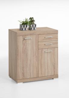 Kommode Beistellkommode Sideboard 50 cm Tiefe BRISTOL 2 XL Eiche Sägerau Nb.