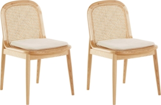 LeGer Home by Lena Gercke Esszimmerstuhl Lina, TOPSELLER!, OTTOs Choice (Set), Polsterstuhl mit Rahmen und Beinen aus massivem Eschenholz