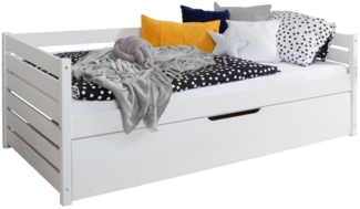 Funktionsbett "Naomi" 120x200 Kiefer massiv inkl. Schubkästen nach Wahl