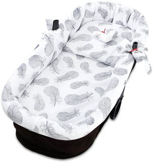 Totsy Baby Kuschelnest Umrandung für Kinderwagen - Bezug für Babywanne Nestchen