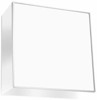 Wandleuchte, PVC, weiß, quadratisch, L 25 cm