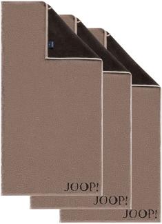 JOOP! Handtuch Classic / Infinity Kollektion, 3er Pack - Walkfrottier Mocca 50x100cm