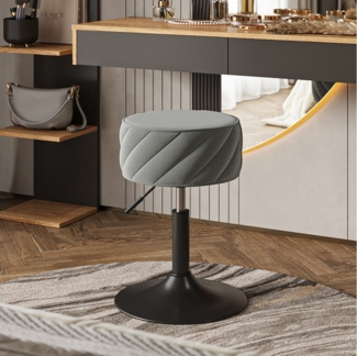 Vicco Sitzhocker Cherio, Grau, 35x50.5 cm