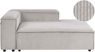 Linksseitige Chaiselounge ARDAL Cord Taupe