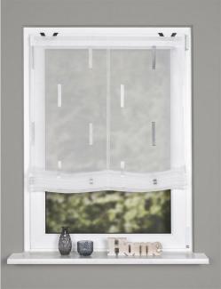 HOME WOHNIDEEN Raffrollo Home Wohnideen Raffrollo Easy-Fix Scherli 130 x, standard