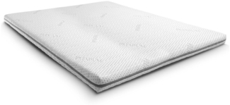 Kaltschaumtopper Supportho Premium Topper 120 x 200 cm H3, Höhe 9 cm, Härtegrad H3 mit antibakteriellem Bezug