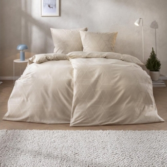 Estella Edelflanell Bettwäsche Andriano 5477-230 Geometrisch 135x200