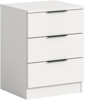 Nachtkommode Alvas (B/H/T: 45x60x40 cm) in weiß und weiß