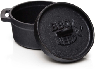 BBQ-Nerd Gusseisentopf Mini Dutch Oven - 6 Stück- 11x5 cm