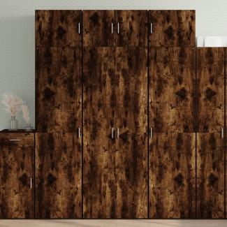 vidaXL Hochschrank Räuchereiche 70x42,5x225 cm Holzwerkstoff 3281333