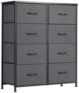 SURFOU Schubkastenkommode Kommode Stoff 8 Schubladen Sideboard Mehrzweckschrank (Schubladenschrank), für Schlafzimmer, Wohnzimmer, Kinderzimmer, Flur, Aufbewahrungsschrank