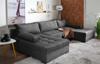 COLLECTION AB Wohnlandschaft Josy U-Form, B: 307 cm, mit Bettfunktion & Bettkasten, Federkern