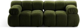 Micadoni Modulares Sofa Bellis 2-Sitzer Boucle Grün