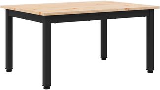 vidaXL Couchtisch Natur 60 x 50 x 36 cm Massives Kiefernholz 892763