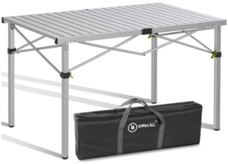 HOMECALL Klapptisch Campingtisch Klappbar Balkontisch Gartentisch Tragbar Outdoor Tisch, Robust, stabil, für 4-6 Personen