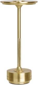 Tischleuchte, Metall, wiederaufladbar, Messing