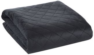 Design91 Tagesdecke LUIZ, Gesteppte Decke Zweiseitig Moderner Bettüberwurf Velours