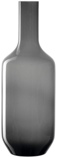 Leonardo Vase Milano, Dekovase, Blumenvase, Kalk-Natron Glas, grau, 39 cm, 041745