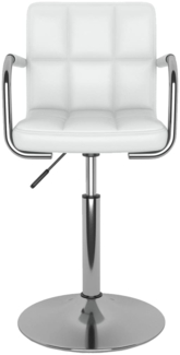 vidaXL Esszimmerstühle 6 Stk. Drehbar Weiß Kunstleder 3087896