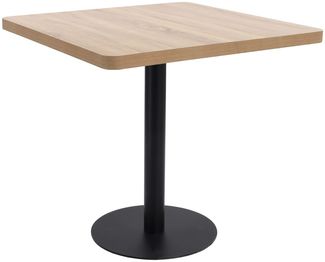 Bistrotisch, Bartisch, Stehtisch Hellbraun 80x80 cm MDF