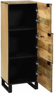 vidaXL Hochboard Braun 40 x 33 x 110 cm massives Mangoholz 4017965