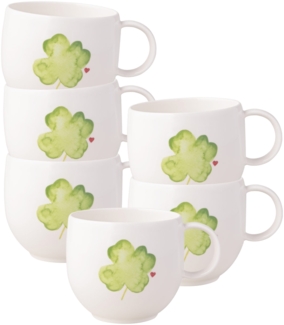 Villeroy & Boch With Love Henkelbecher 290 ml Good Luck 6er Set