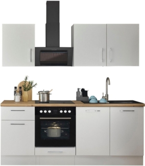 BASIC by Balculina Küchenzeile Turin, Breite 210 cm, wahlweise mit E-Geräten