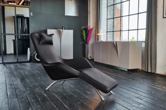 KAWOLA Relaxliege CAVAL, Leder verschiedene Farben