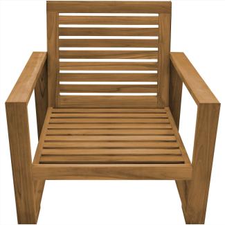 Lounge Sessel Treviso Teak Massivholz Grün + 129,99 €