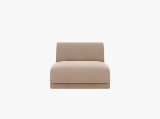 Micadoni Modul Armlos Miley Samtstoff Cappuccino