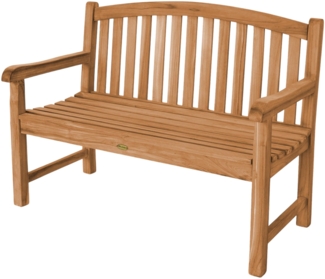 Gartenbank Bari Teak Massivholz - Breite: 120 cm