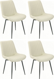 HELA Drehstuhl Vierfußstuhl BERGEN (Set, 4 St), Esszimmerstuhl, XL-Sitzbreite, 360° drehbar