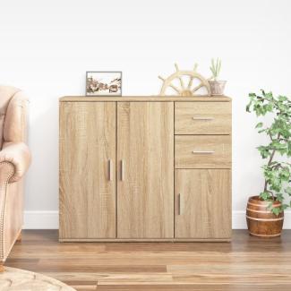 vidaXL Sideboard Sonoma-Eiche 91x29,5x75 cm Holzwerkstoff 823272