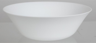 12x White Moon Schalen 25cm Salatschüssel Glas Weiß Müsli Geschirr Speisen Obst