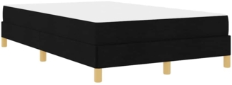 vidaXL Boxspringbett Schwarz und Braun 120 x 200 cm 3398558