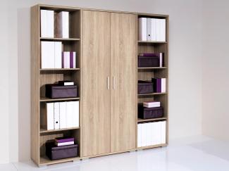 Büro-Set >Clermont< in Sonoma-Eiche - 184x186x35cm (BxHxT)